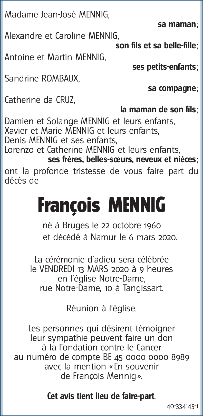 François MENNIG