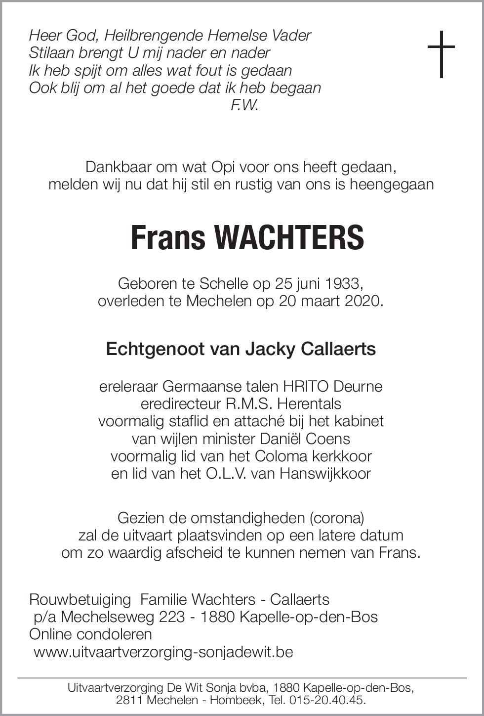 Frans Wachters