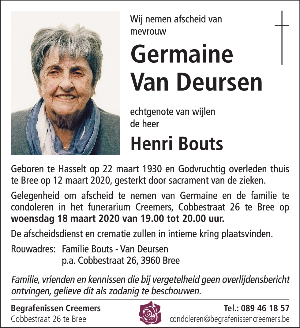 Germaine Van Deursen