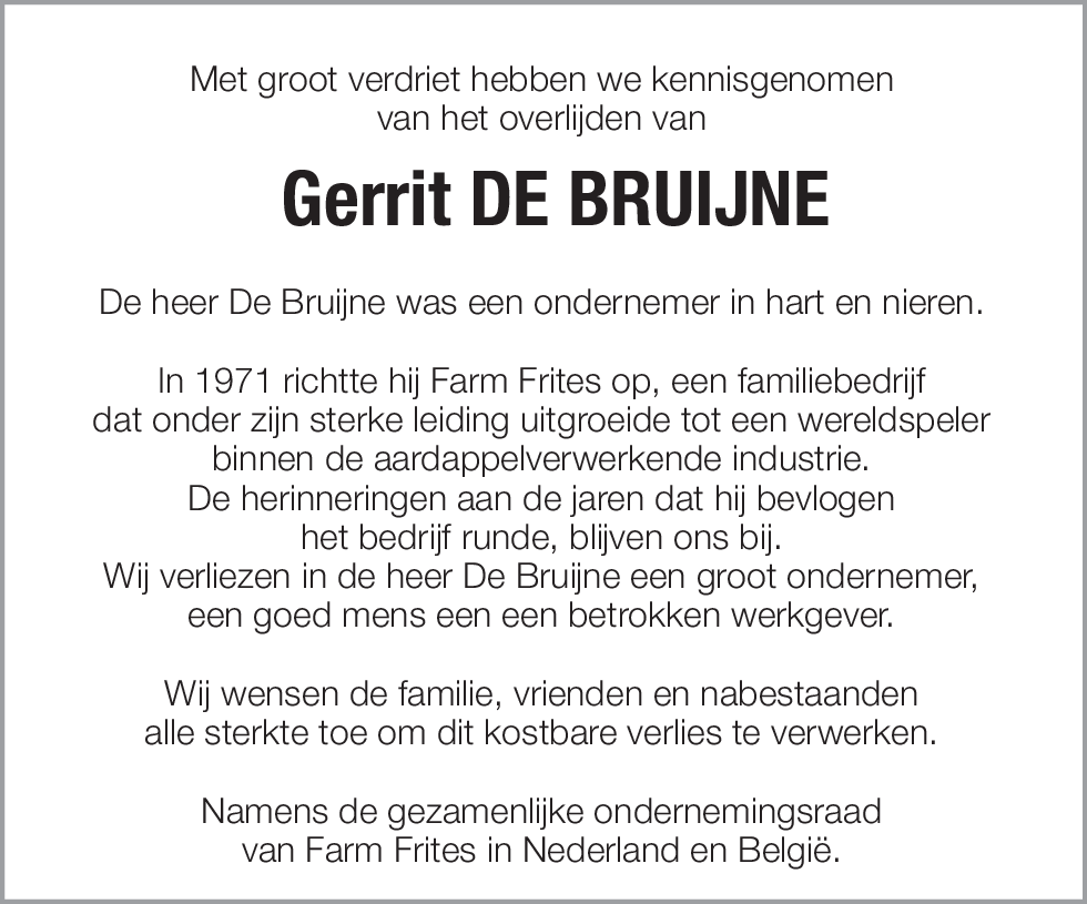 Gerrit De Bruijne