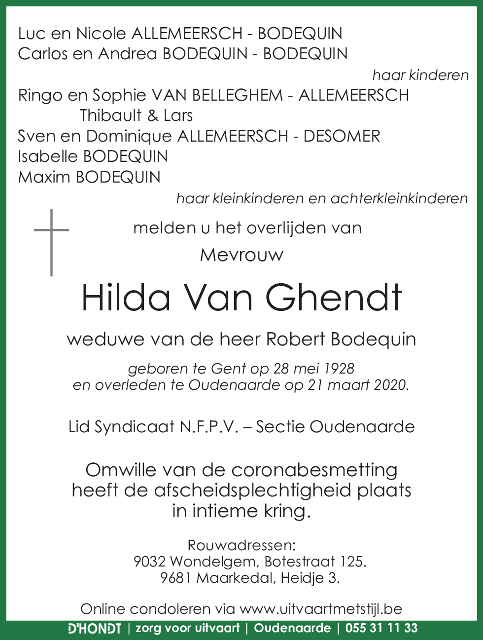 Hilda Van Ghendt