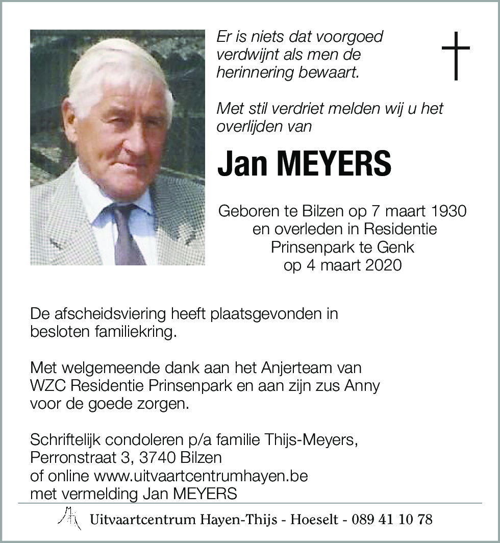 Jan MEYERS