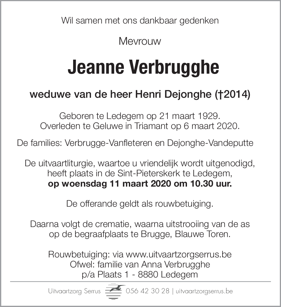 Jeanne Verbrugghe