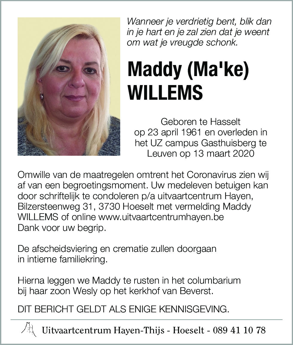 Maddy (Ma'ke) WILLEMS