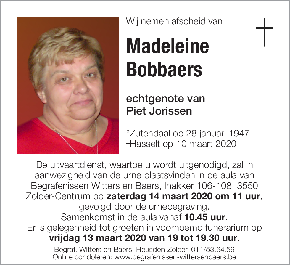 Madeleine Bobbaers