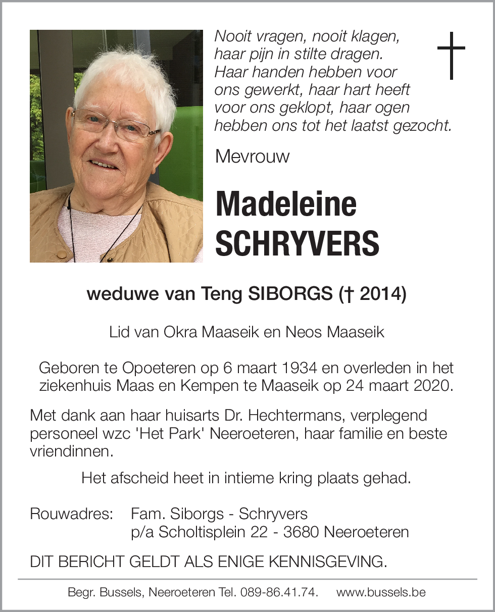 Madeleine SCHRYVERS