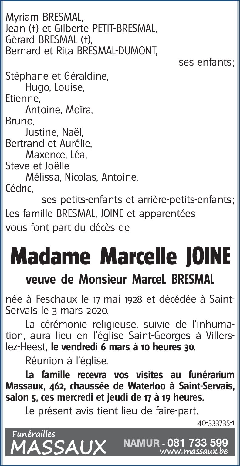 Marcelle JOINE