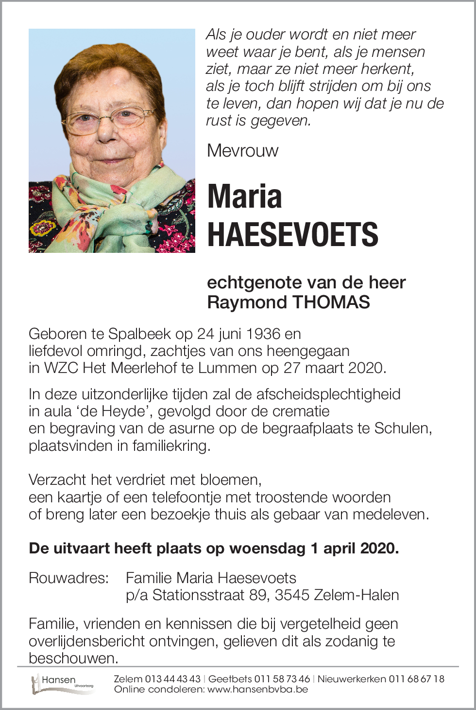 Maria HAESEVOETS