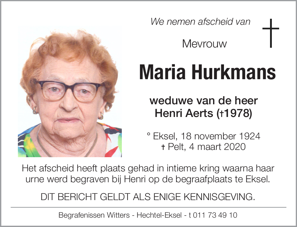 Maria Hurkmans
