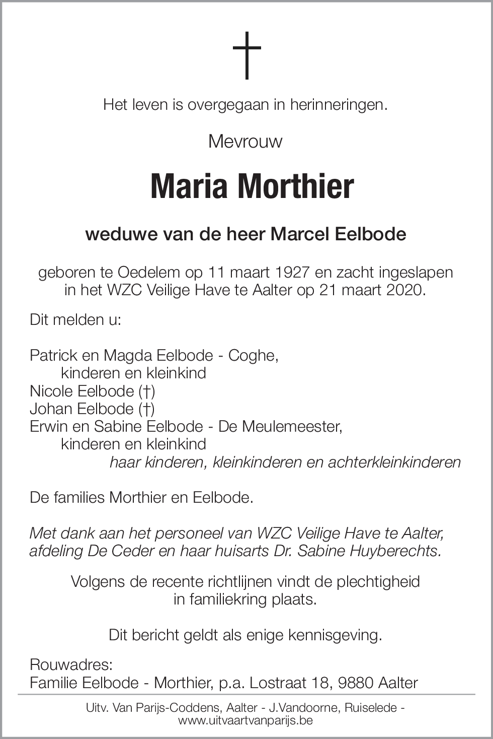 Maria Morthier