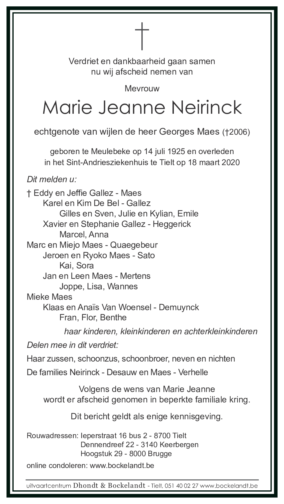 Marie Jeanne Neirinck