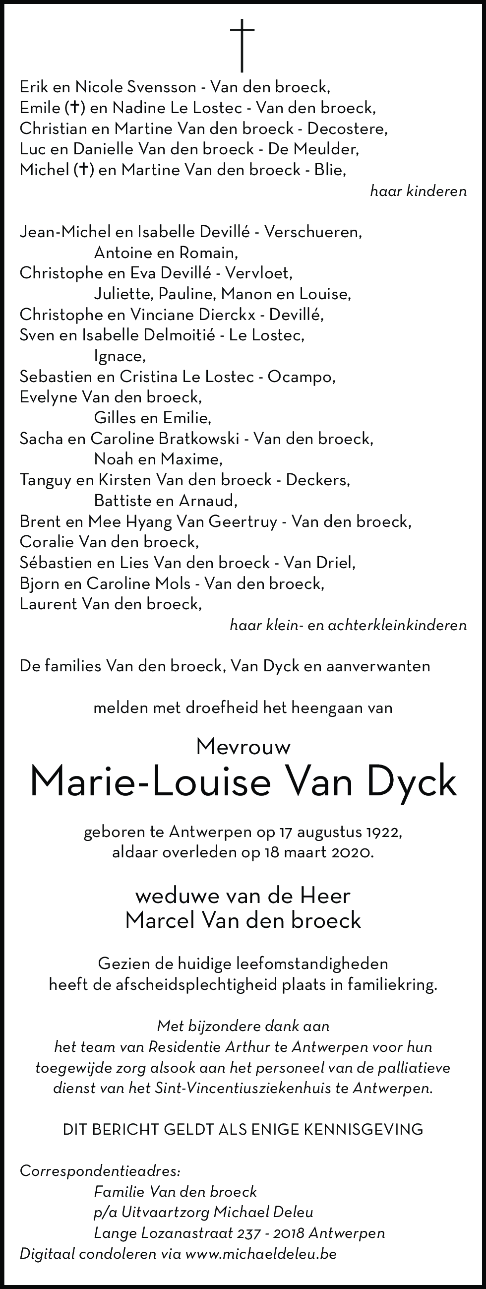 Marie-Louise Van Dyck