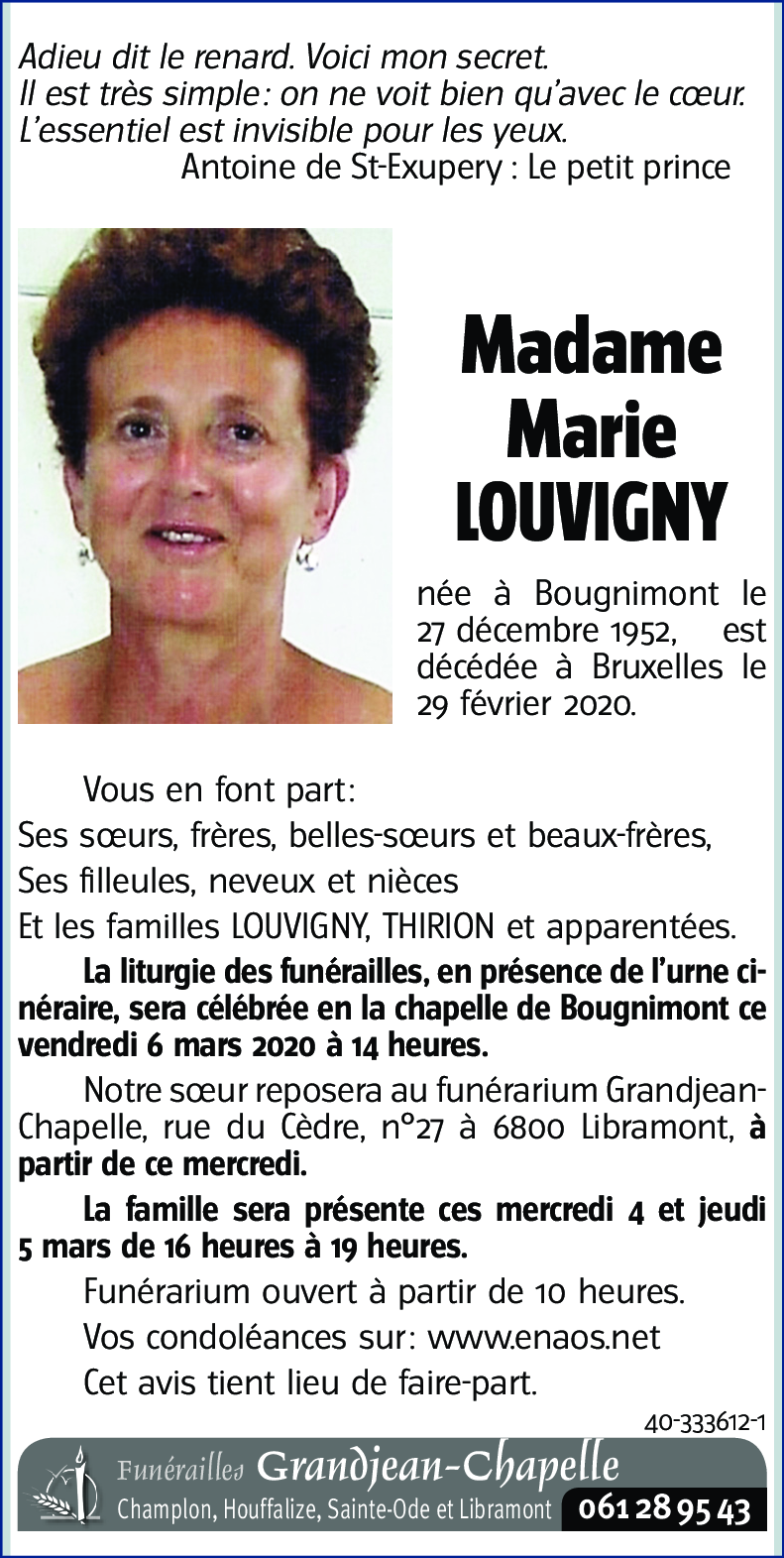 Marie LOUVIGNY