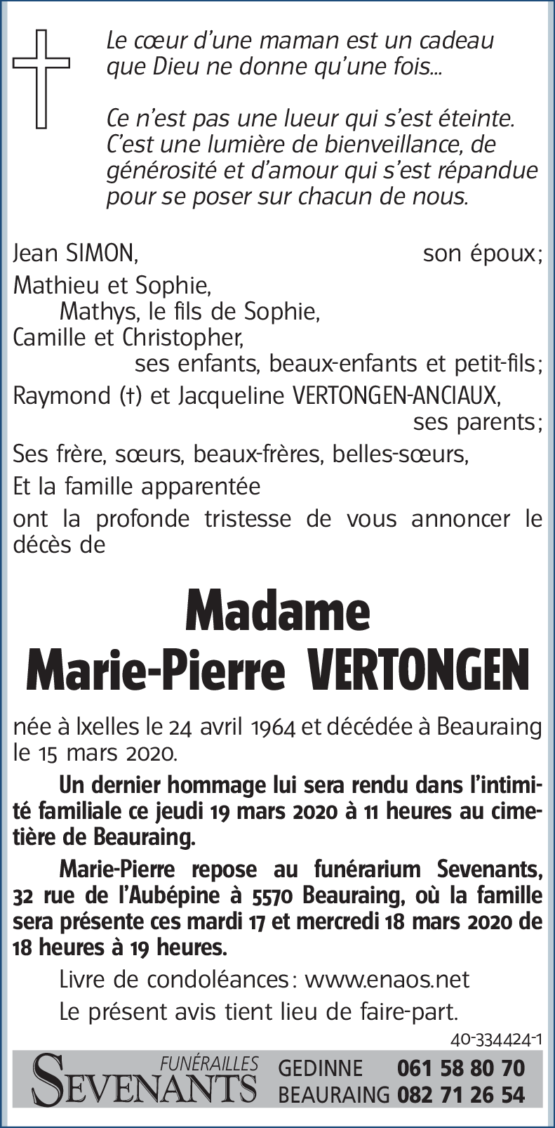 Marie-Pierre VERTONGEN