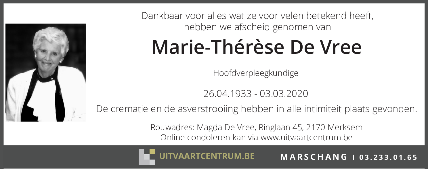 Marie-Thérèse De Vree