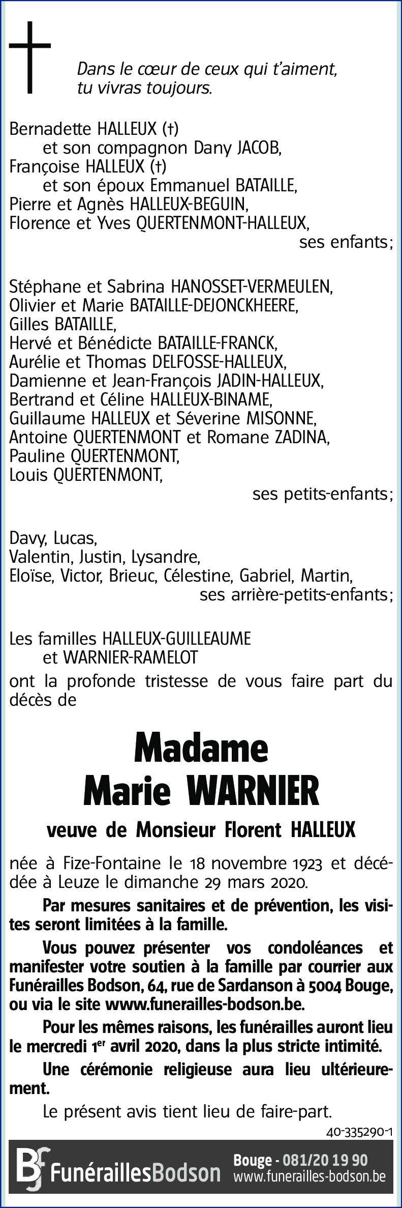 Marie WARNIER