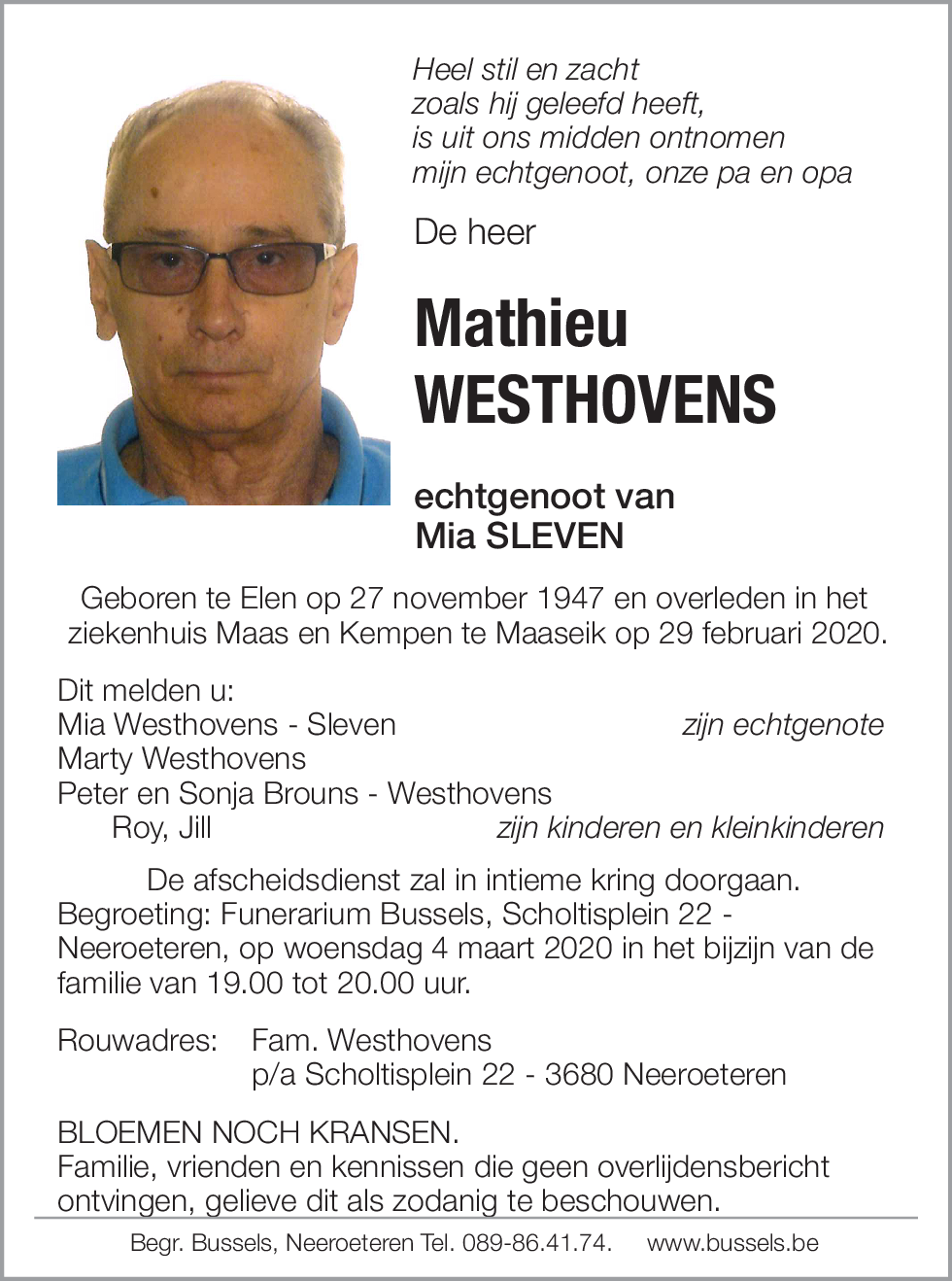 Mathieu WESTHOVENS