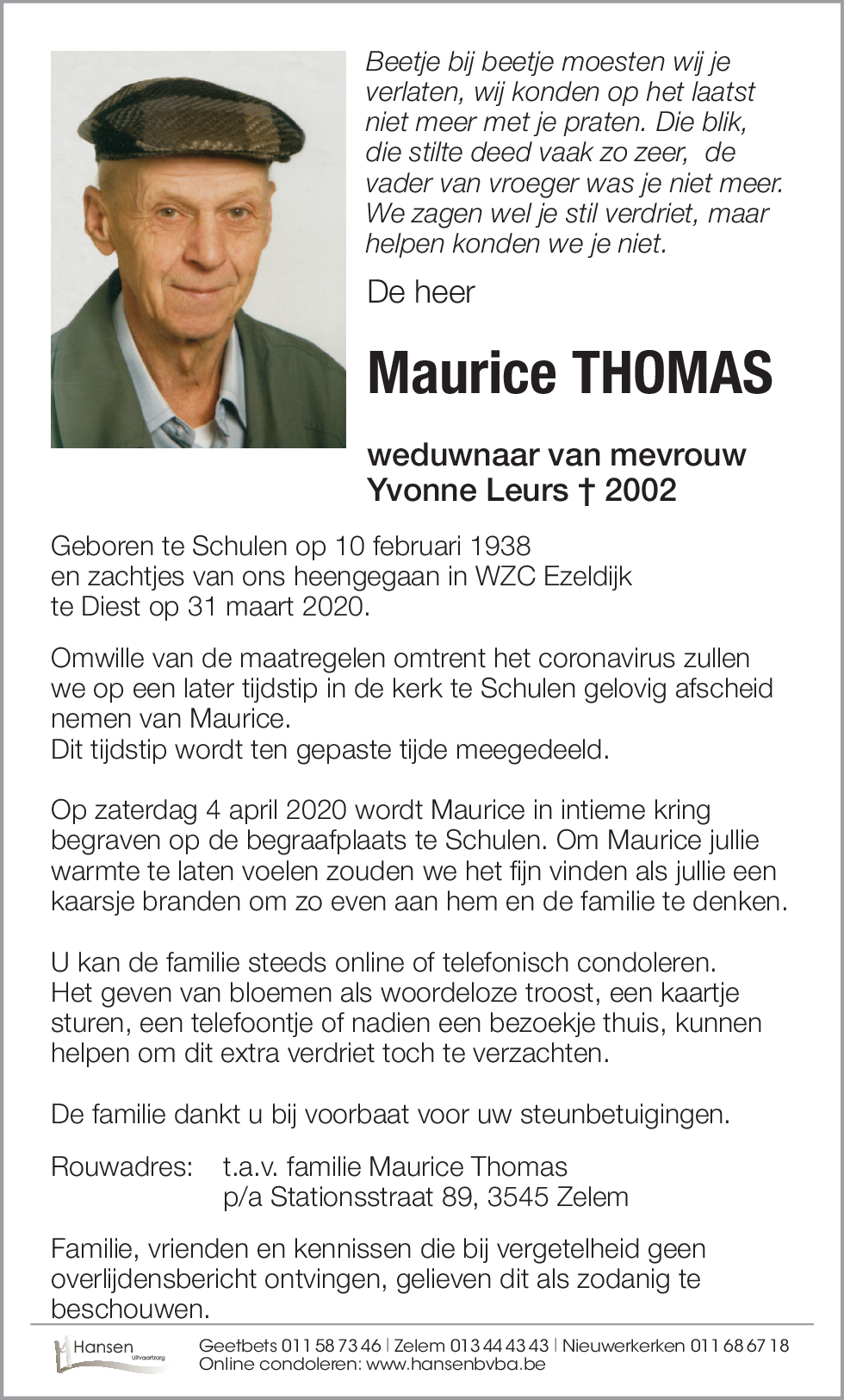 Maurice THOMAS