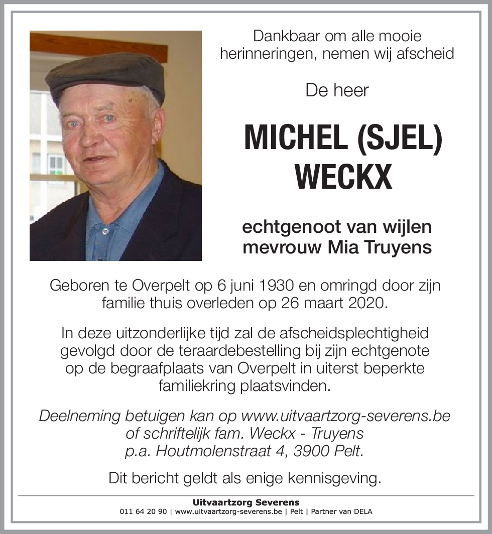 MICHEL WECKX