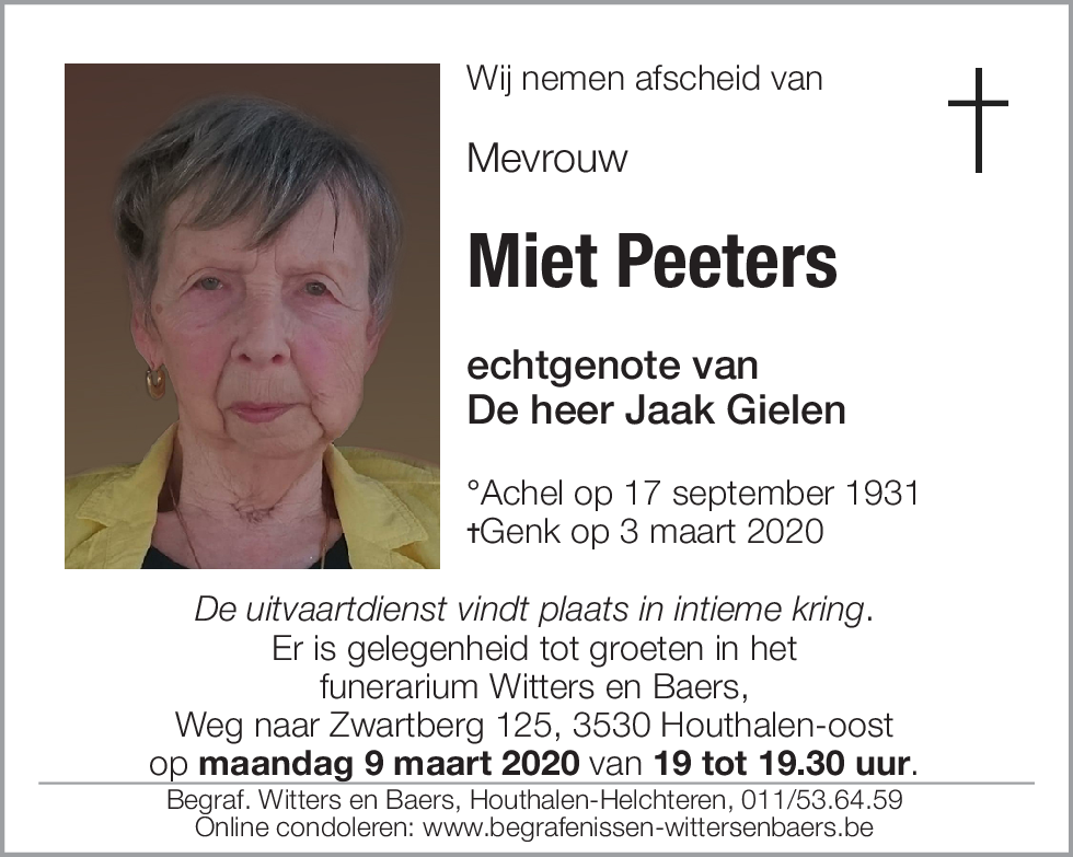 Miet Peeters