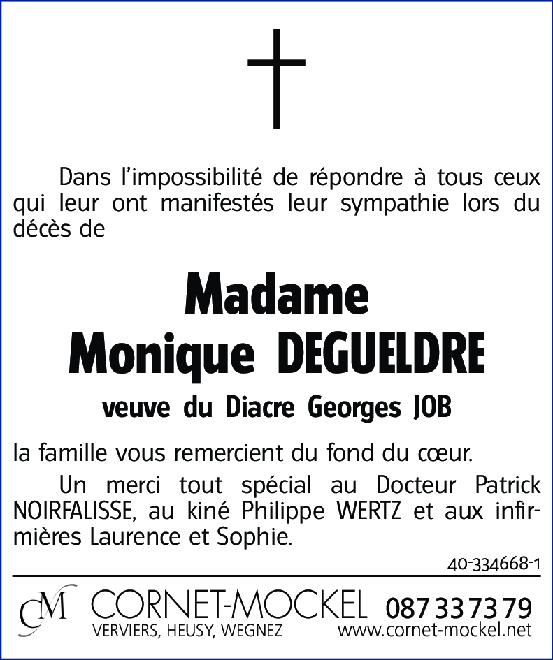 Monique DEGUELDRE