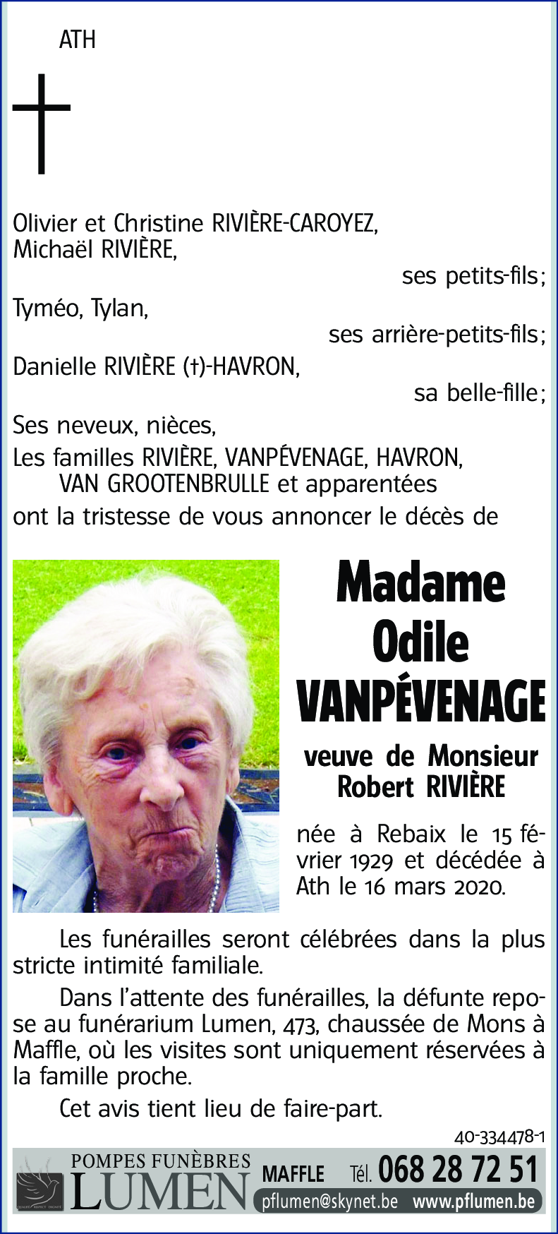 Odile VANPÉVENAGE