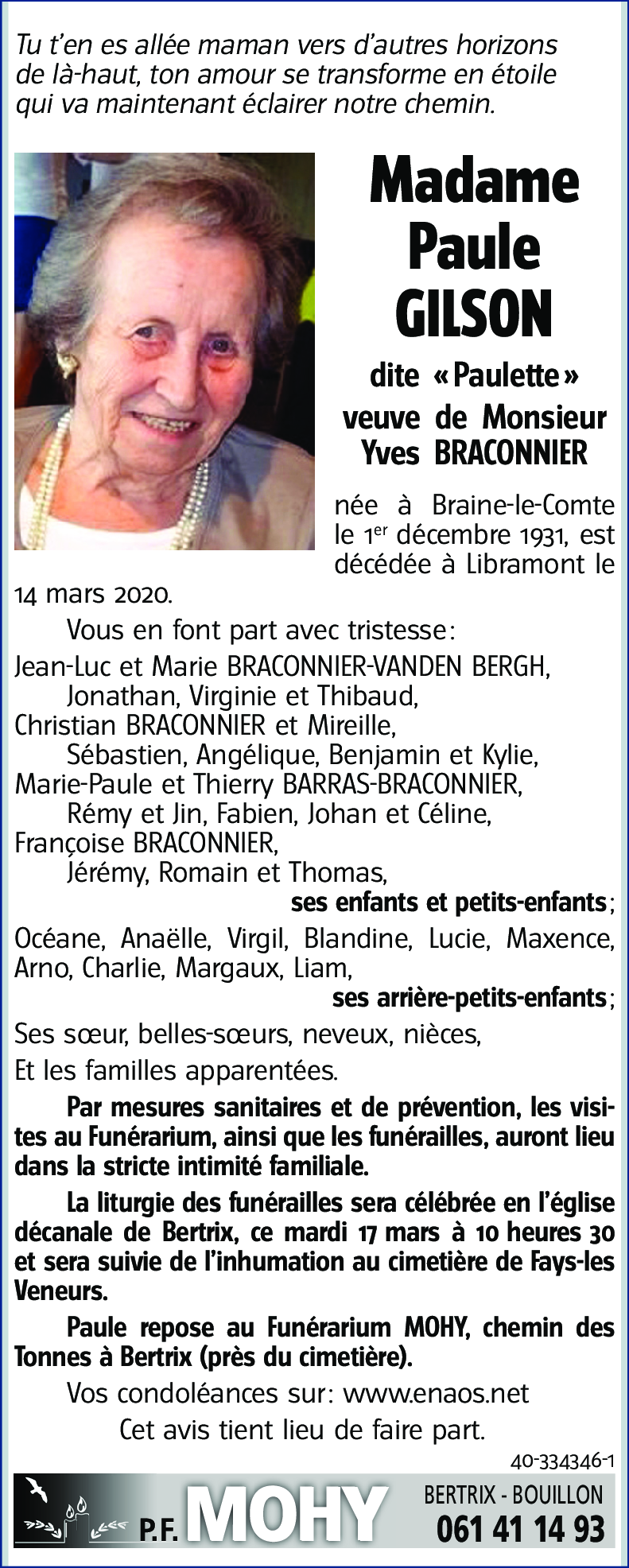 Paule GILSON