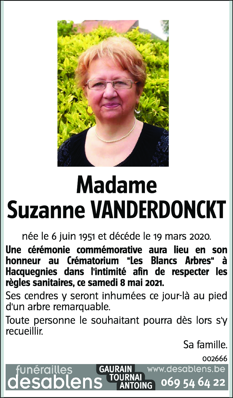 Suzanne VANDERDONCKT