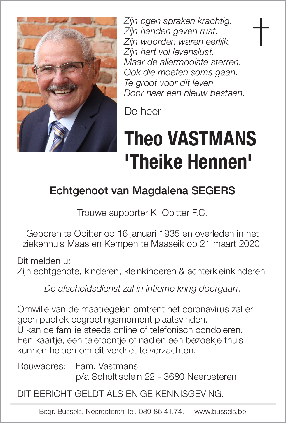 Theo VASTMANS