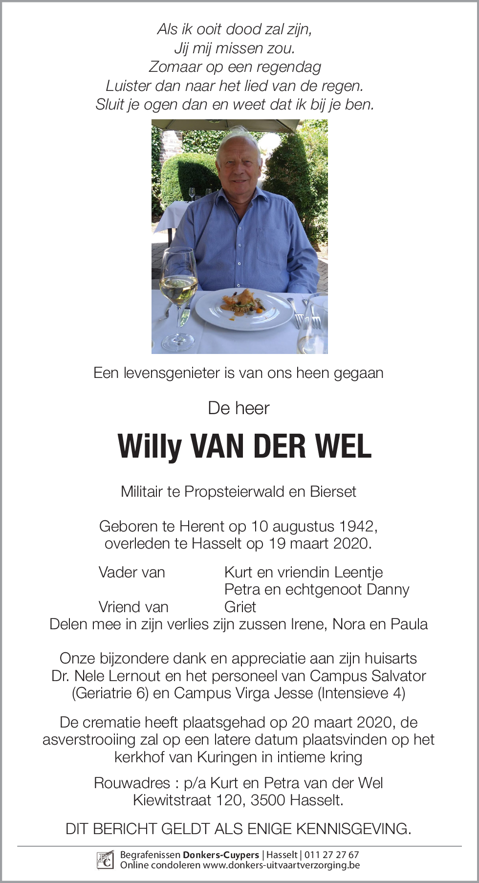 Willy van der Wel