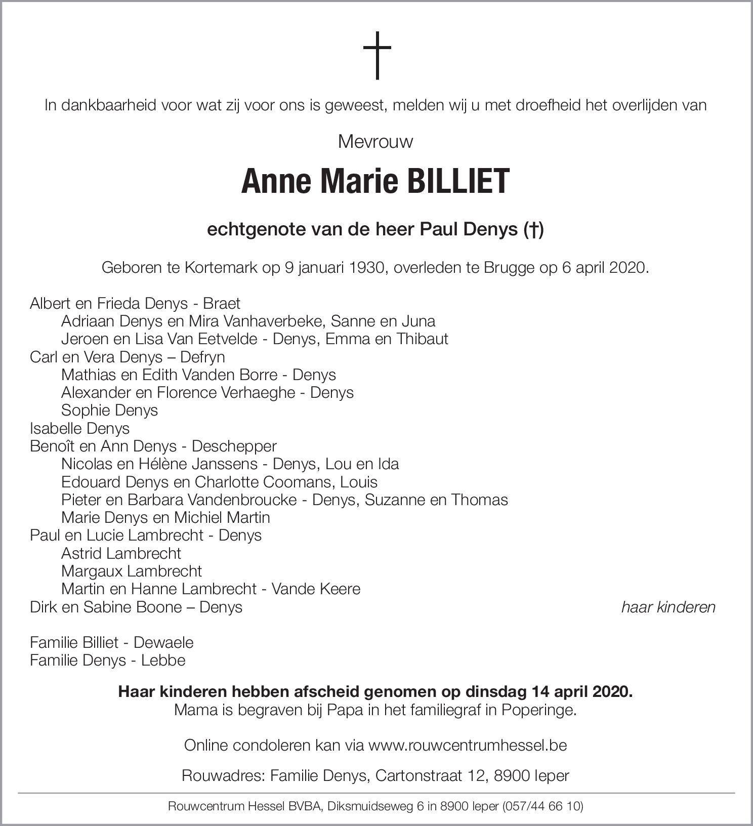 Anne Marie Billiet