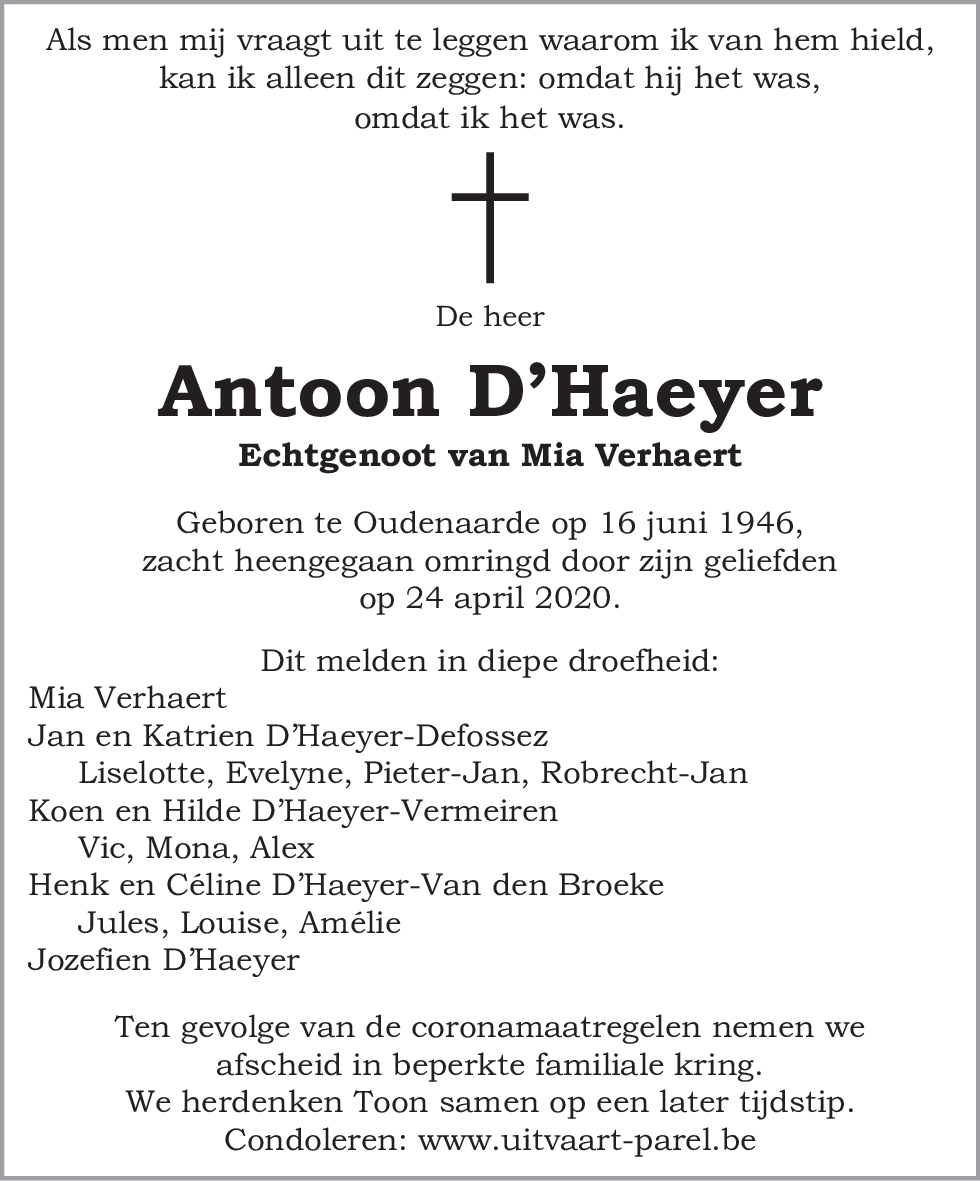 Antoon D'Haeyer