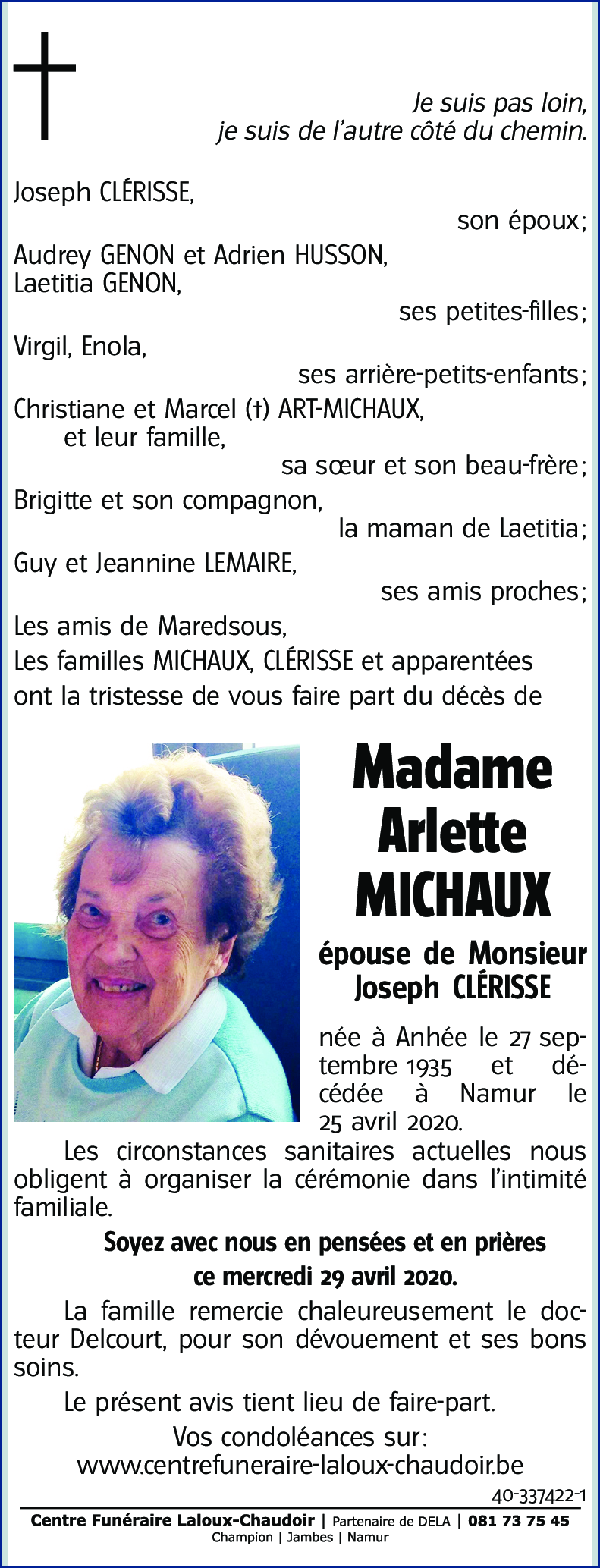 Arlette MICHAUX