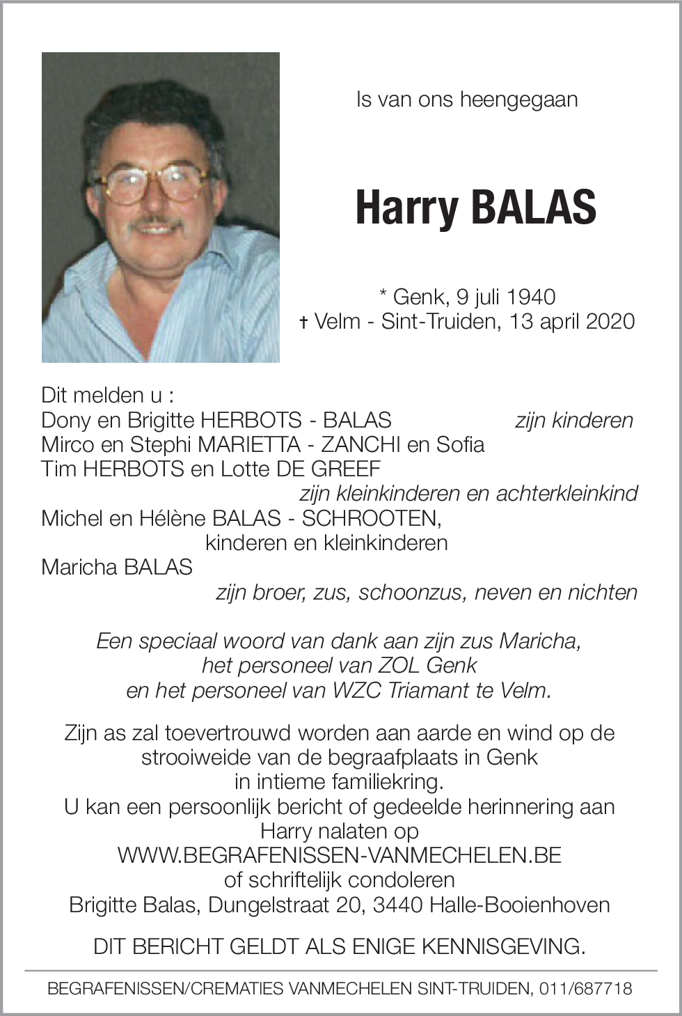 Balas Harry
