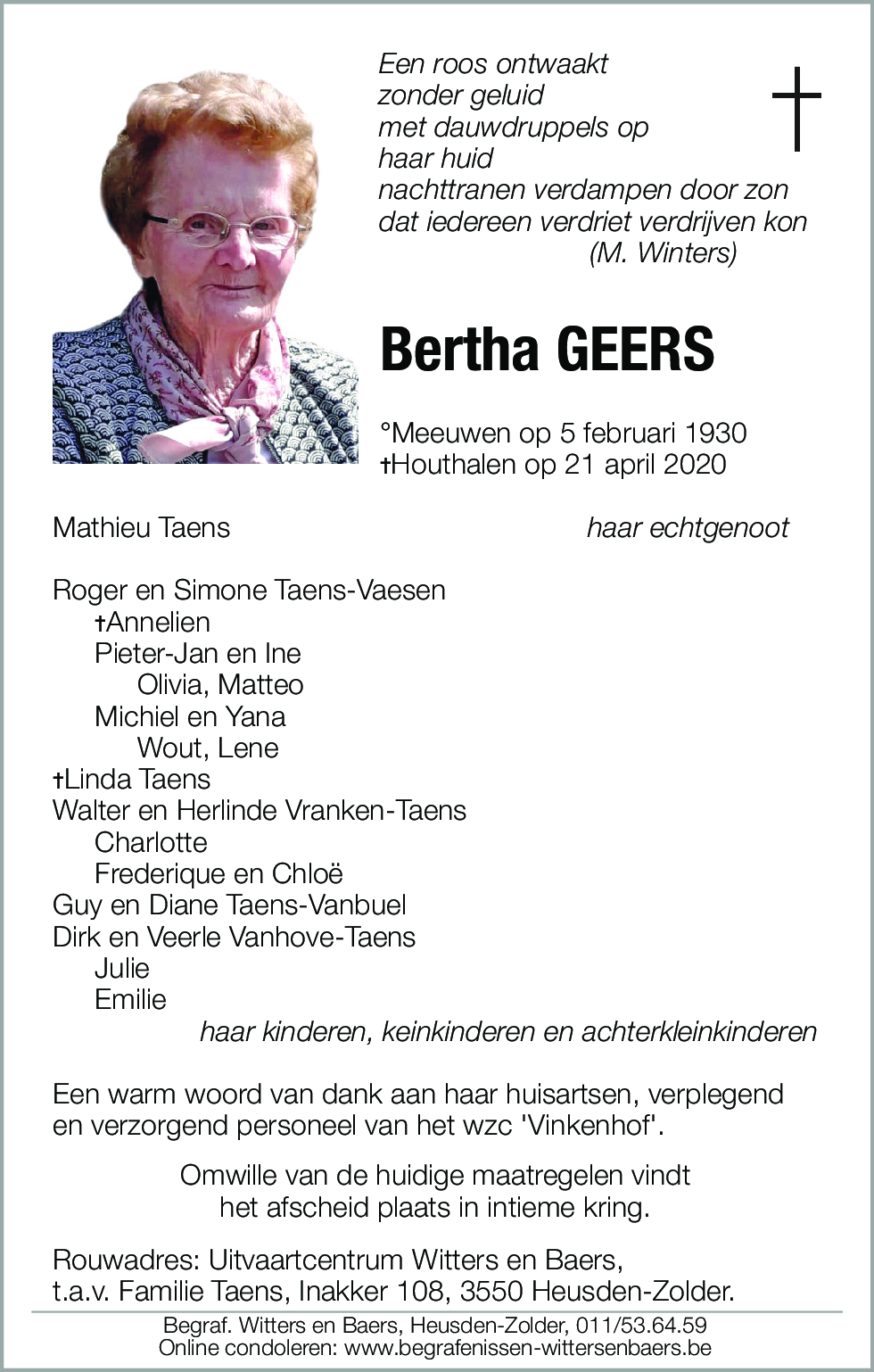 Bertha Geers