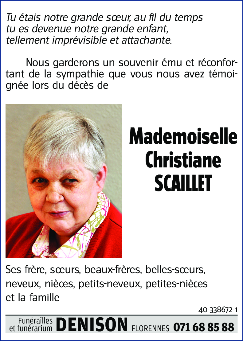 Christiane SCAILLET