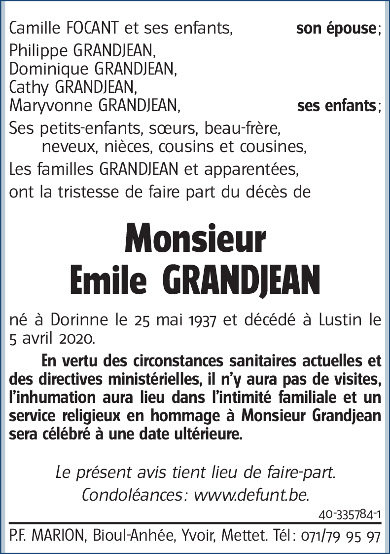 Emile GRANDJEAN