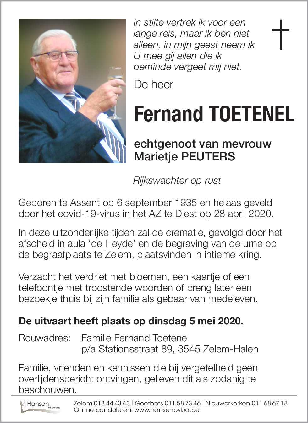 Fernand TOETENEL