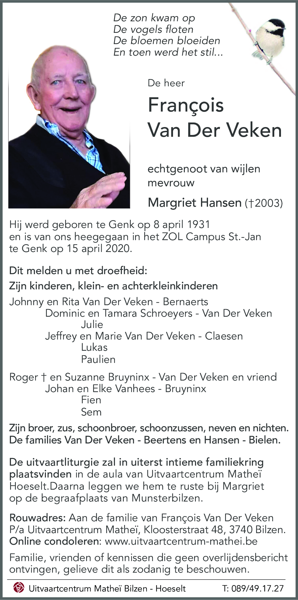 François VAN DER VEKEN