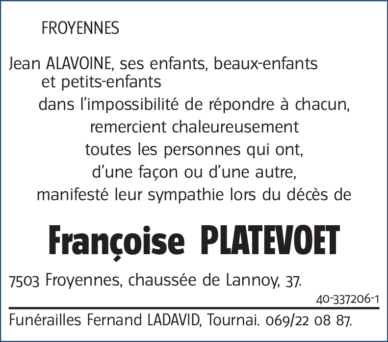 Françoise PLATEVOET
