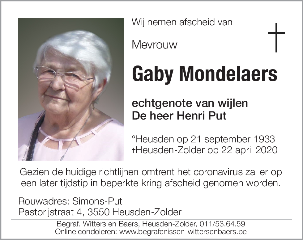 Gaby Mondelaers