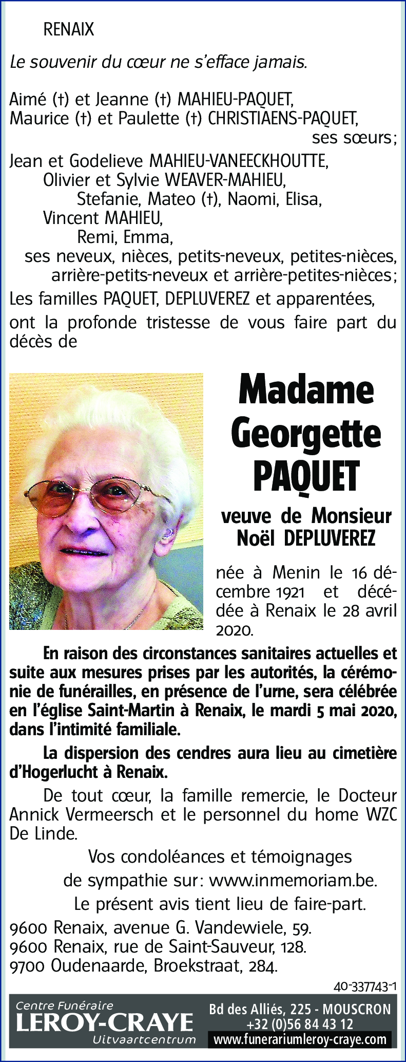Georgette PAQUET