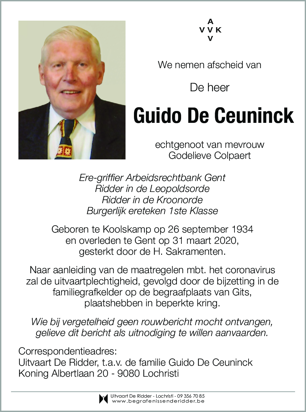 Guido De Ceuninck