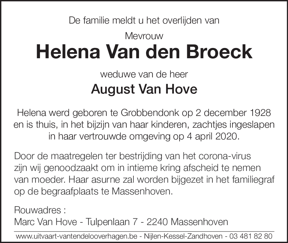 Helena Van den Broeck