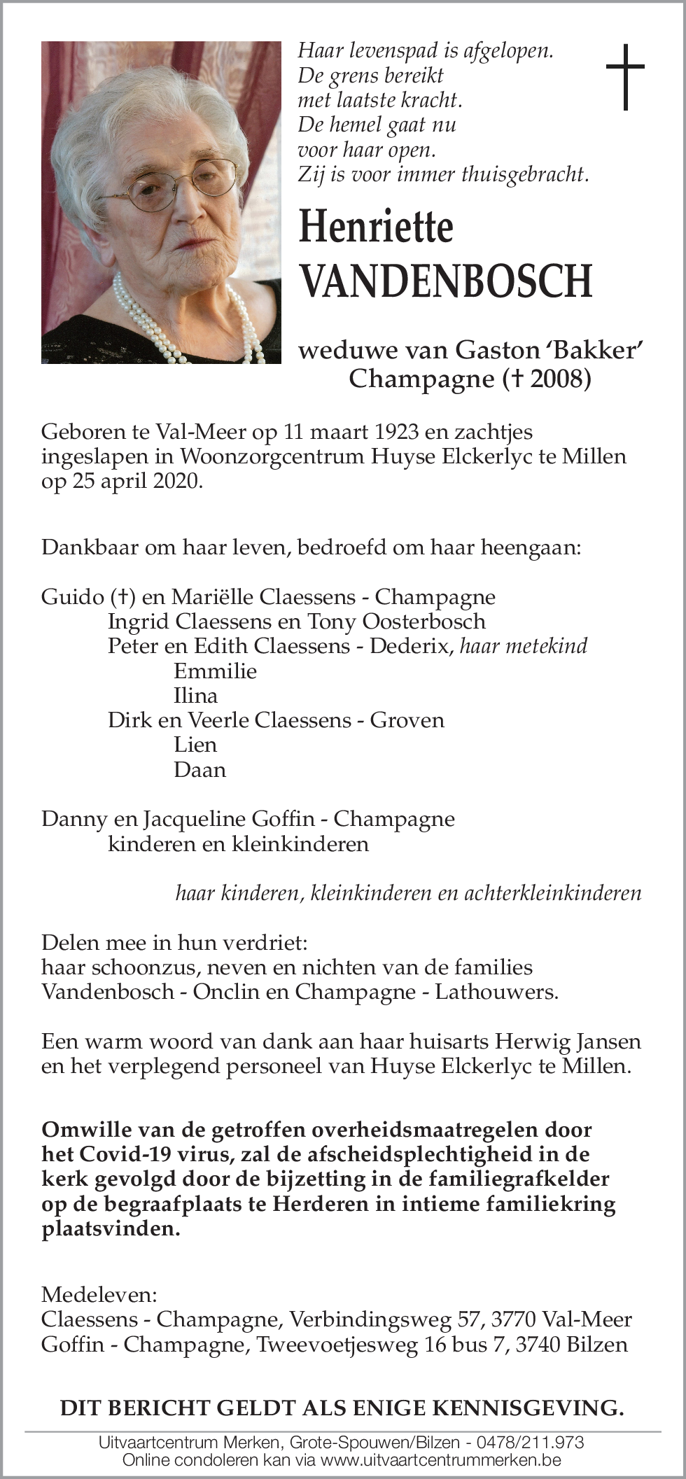 Henriette Vandenbosch