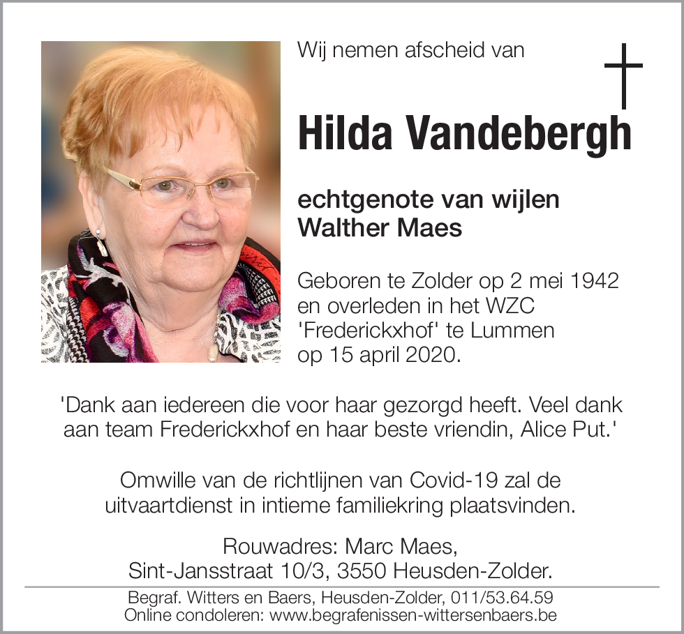Hilda Vandebergh