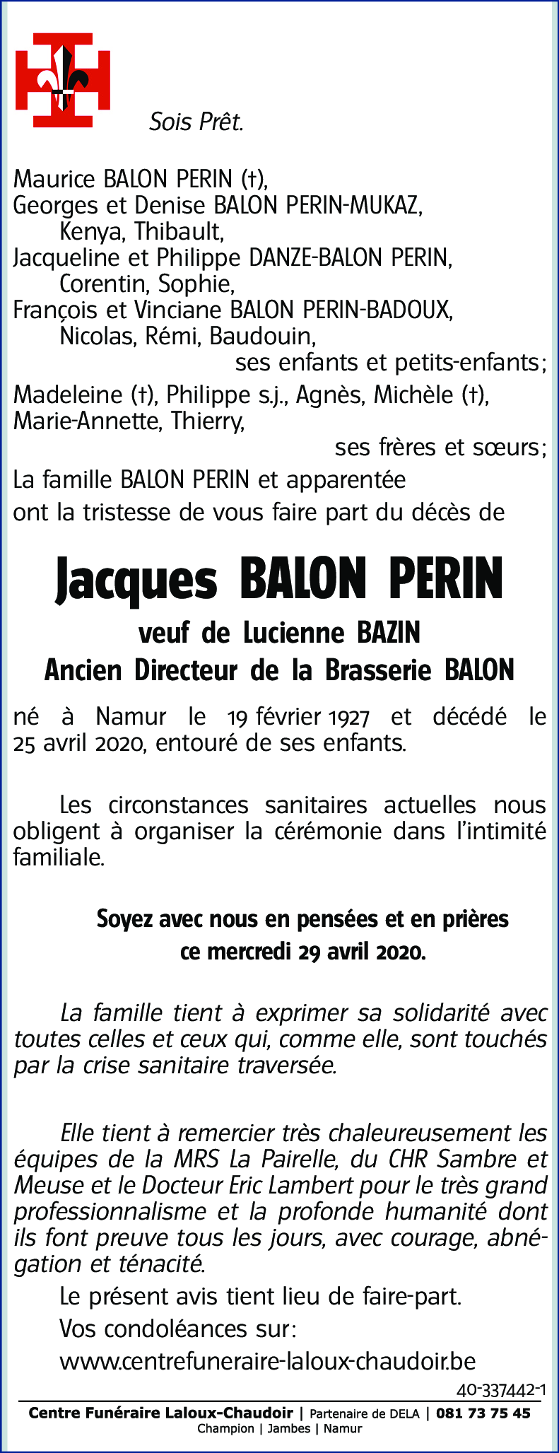 Jacques BALON PERIN