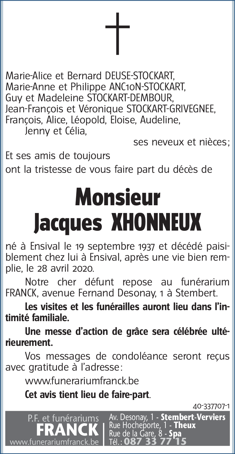 Jacques XHONNEUX
