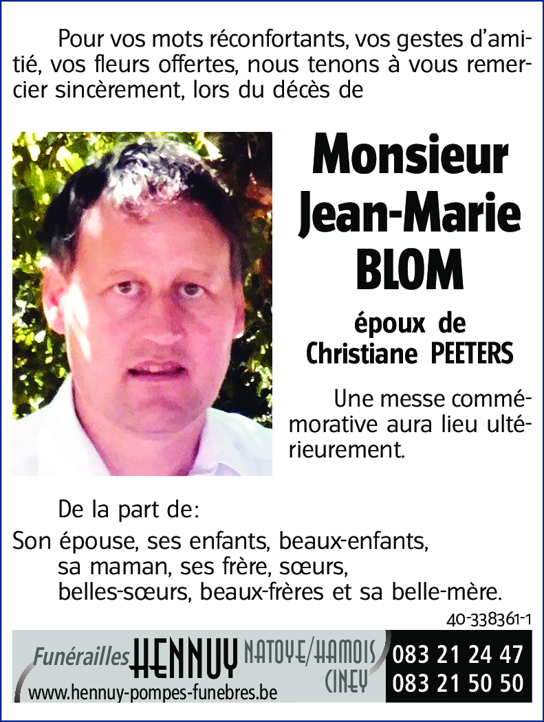 Jean-Marie BLOM