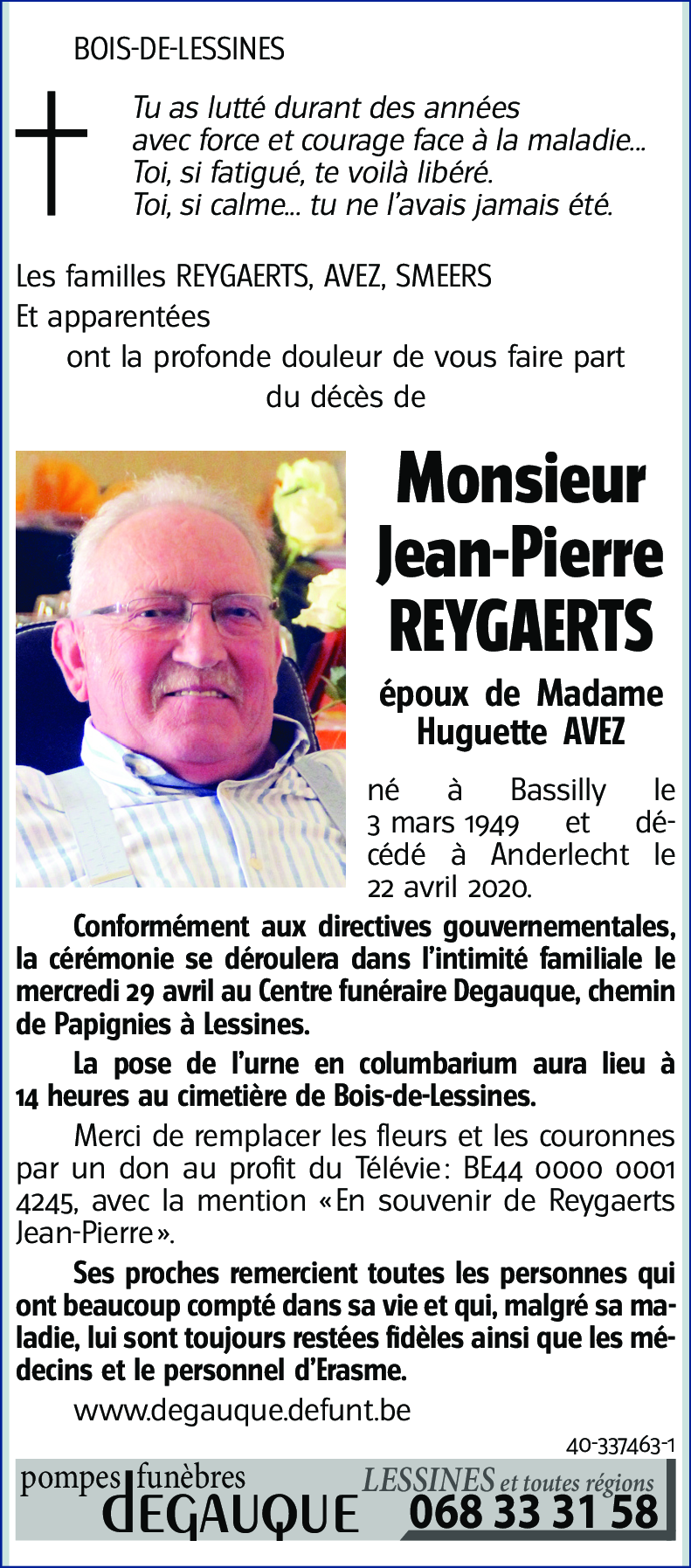 Jean-Pierre REYGAERTS